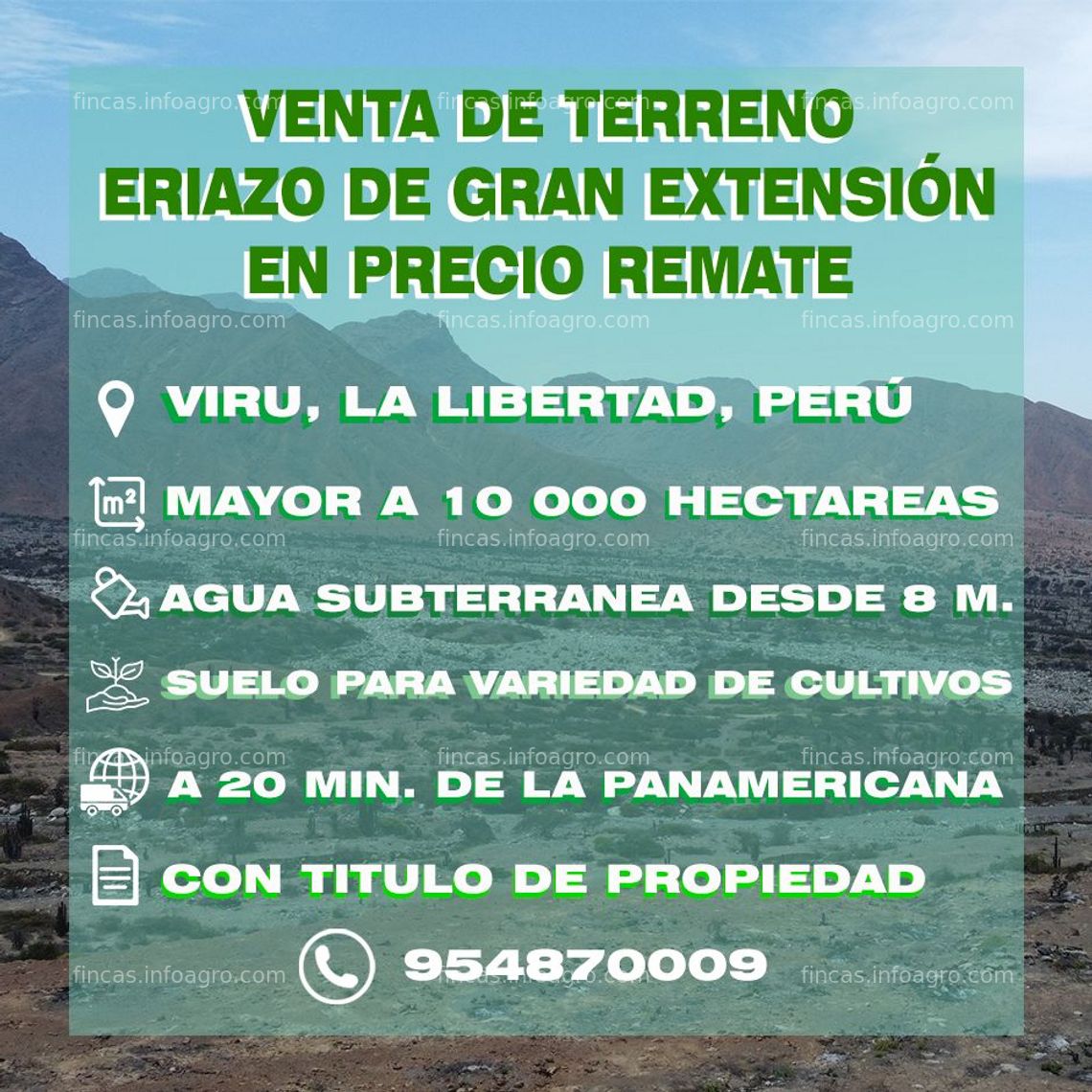 Fotos de Se vende terreno de 13500 hectáreas en Viru, La Libertad, Perú