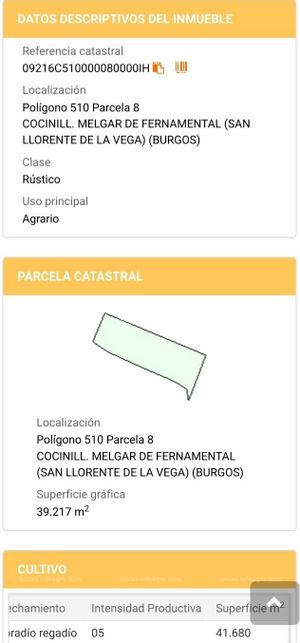 En venta  Parcela terreno REGADIO. 4ha cultivable.