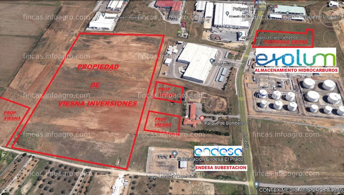 Fotos de En venta  conjunto de 10 parcelas urbanas industriales no consolidado total 115.448 m2 poligono el prado (Merida - Extremadura)